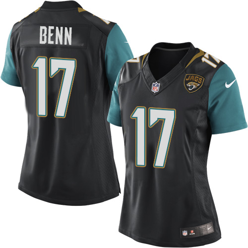 Women's Elite Arrelious Benn Nike Jersey Black Alternate - #17 NFL Jacksonville Jaguars